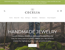 Tablet Screenshot of ceceliadesigns.com